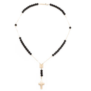 Rosary Necklace – Black Onyx