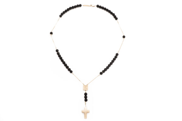 Rosary Necklace – Black Onyx